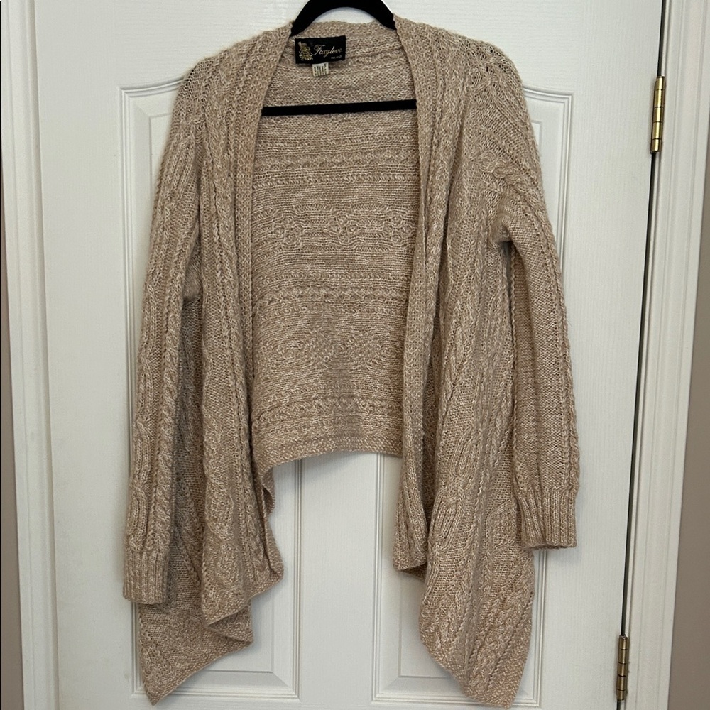 100% Alpaca Foxglove Cardigan - Cream